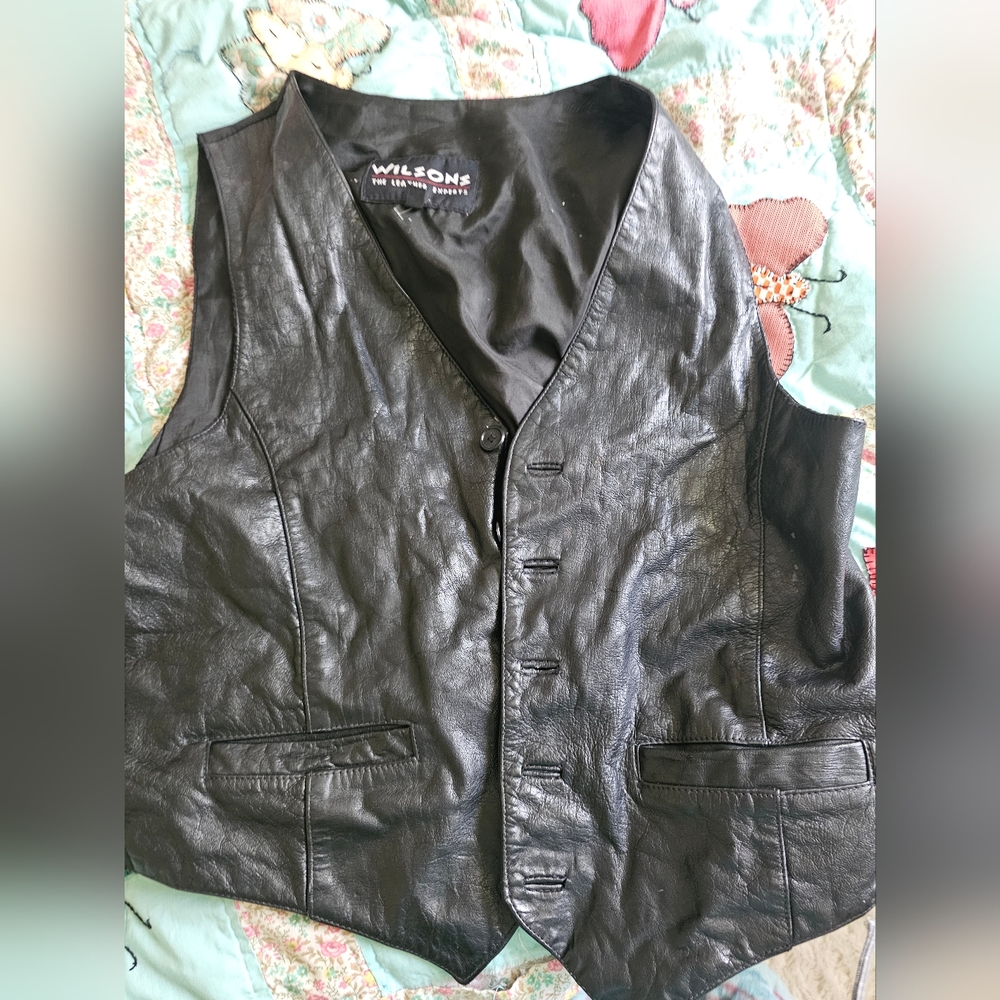 Custom leather vest